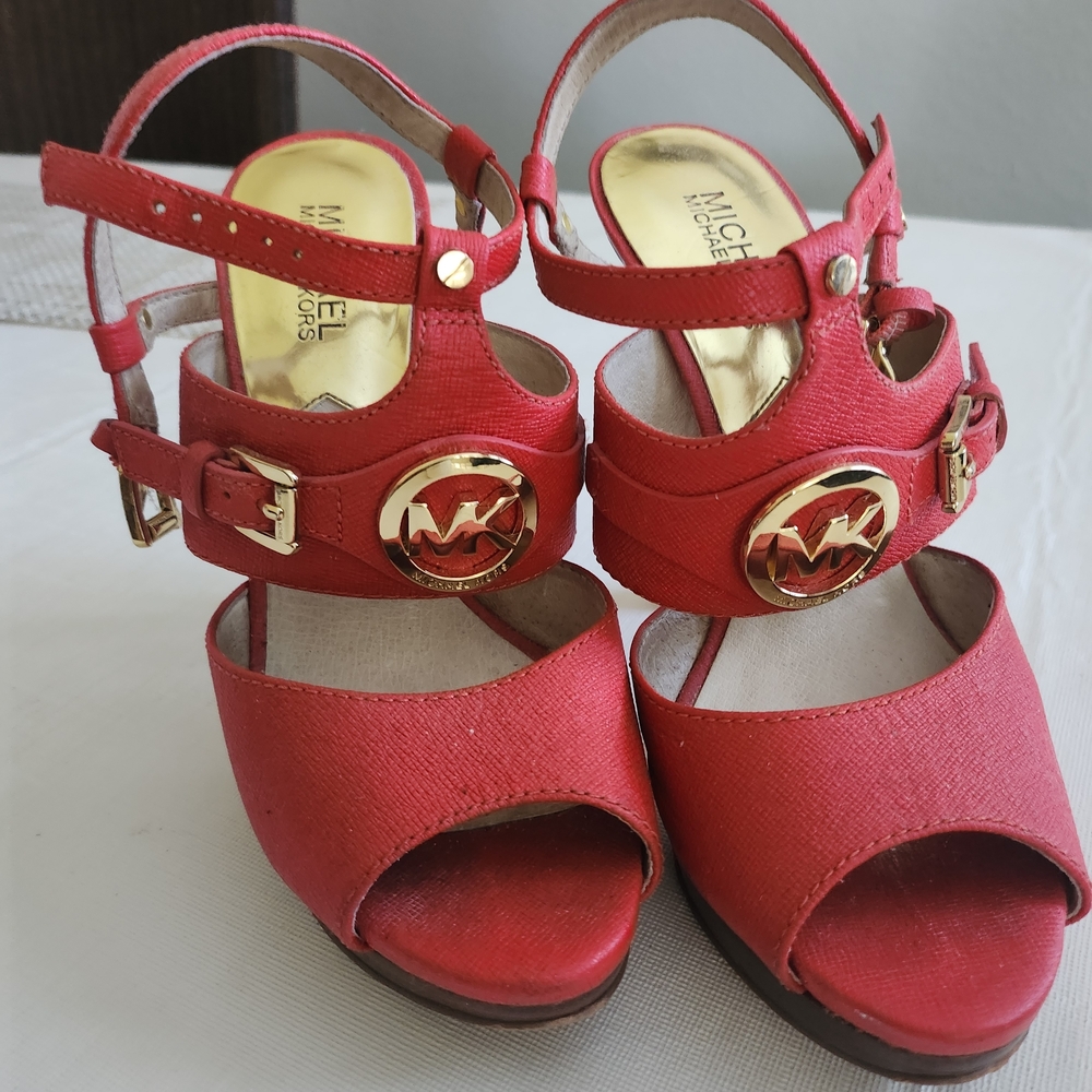 Michael Kors Red Women's Sandals
